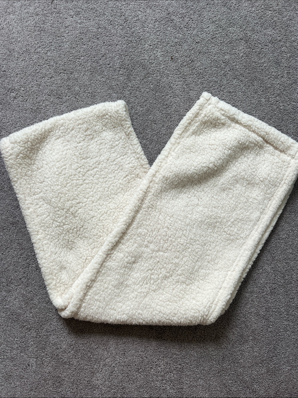 Lands' End Off-White Sherpa Hoodie
